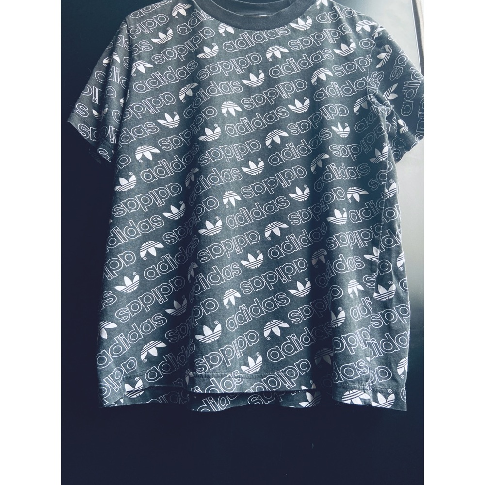 ADIDAS 3 STRIPE ALL OVER TEE - Picture 4 of 4